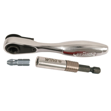 3 Piece Mini Bit Ratchet and SlimFix Bit Holder Set