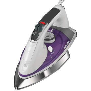 Steam Iron with Stainless Steel Soleplate & Extra-Long Cord
