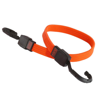 Black/Orange 36" Flat Bungee Cord Straps, 2 Pack