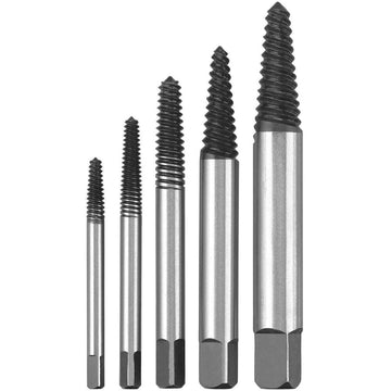 Screw Extractor Set: Essential Tools For Easy Removal, 5-Piece