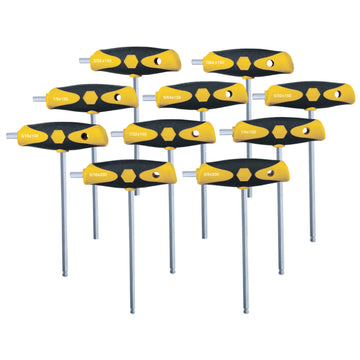 10 Piece SoftGrip Dual Drive SAE T-Handle Set