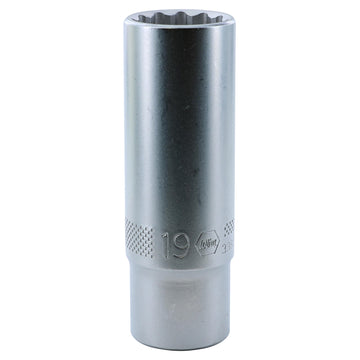 12 Point - 1/2" Drive Deep Socket 19.0mm