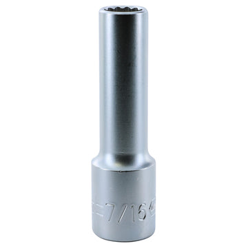 12 Point - 1/2" Drive Deep Socket 7/16"