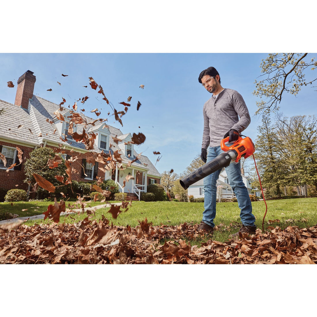 Electric Axial Leaf Blower, 9 Amp