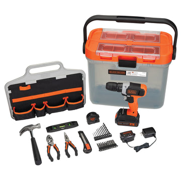 20V MAX* Cordless Drill With Home Project Kit, 28-Piece
