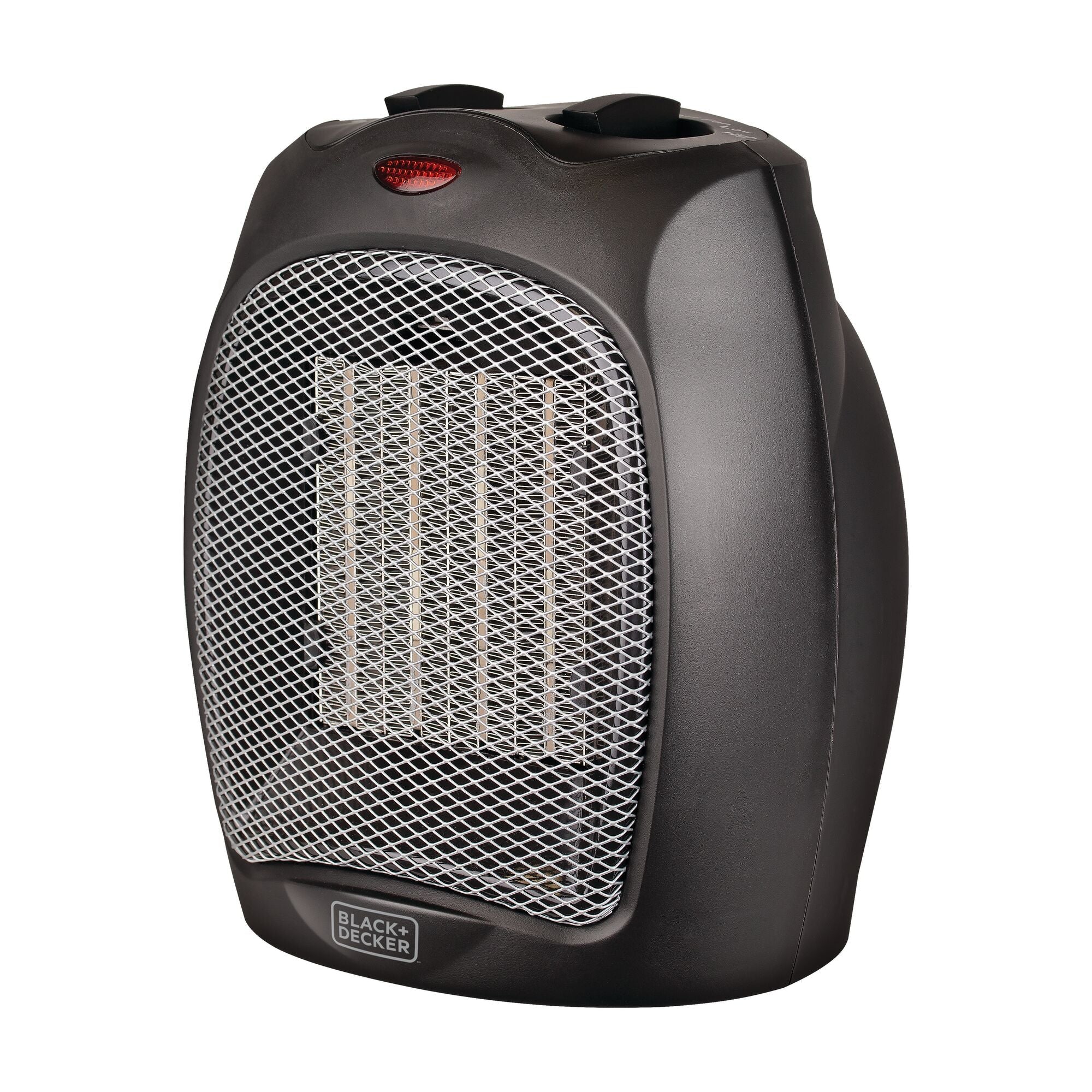 Electric Heater With Adjustable Thermostat Control, Black