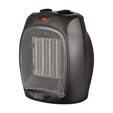 Electric Heater With Adjustable Thermostat Control, Black