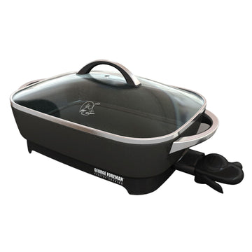 Family Sized Electric Skillet, Nonstick Cooking Surface, Black