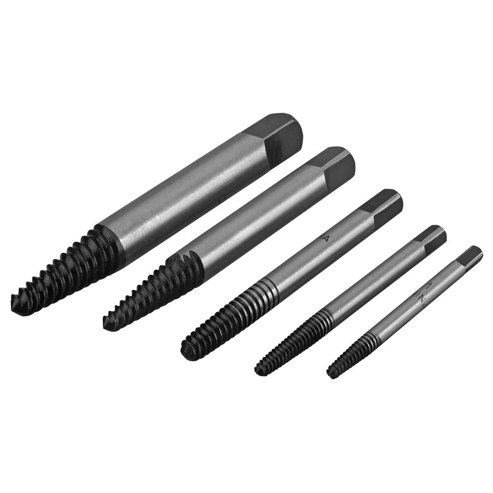 5-Piece Screw Extractor Set, 5 Sizes