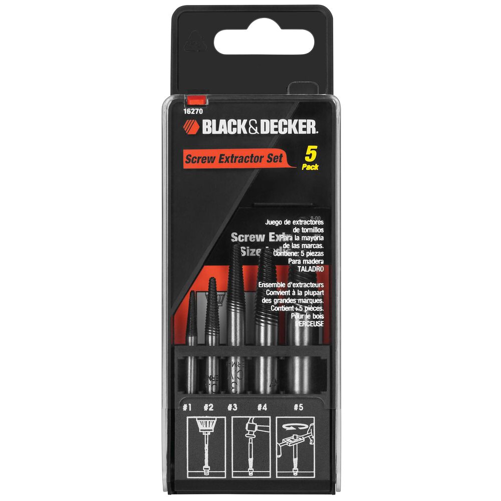 Screw Extractor Set: Essential Tools For Easy Removal, 5-Piece