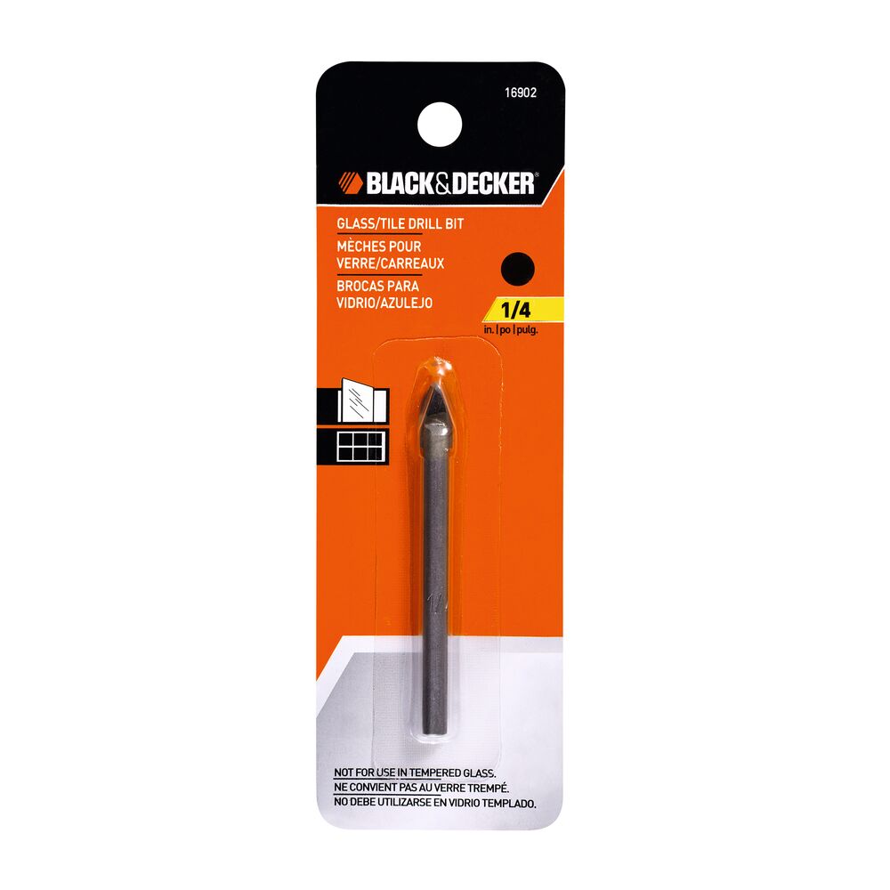 Silver Glass | Tile Drill Bit, 1/4-Inch X 2-1/4-Inch