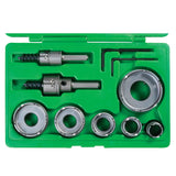 Greenlee 648 8 Piece Quick Change Carbide Hole Cutter Kit, 1/2" - 2-1/2"