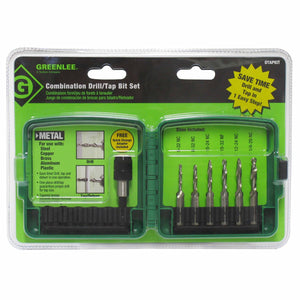 Greenlee DTAPKIT 6-32 to 1/4-20 6 Piece Drill/Tap Set