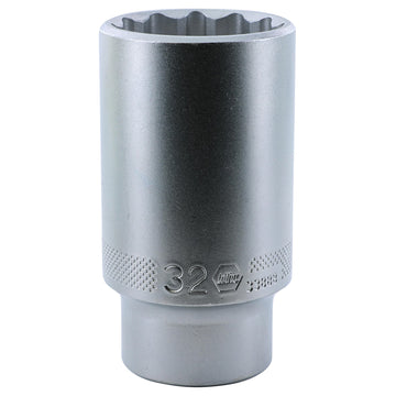 12 Point - 1/2" Drive Deep Socket 32.0mm
