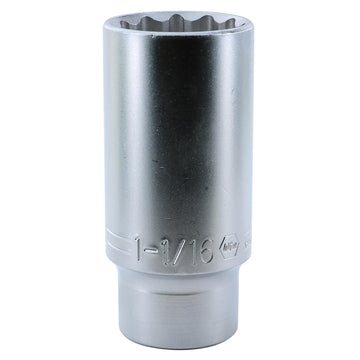 12 Point - 1/2" Drive Deep Socket 1-1/16"