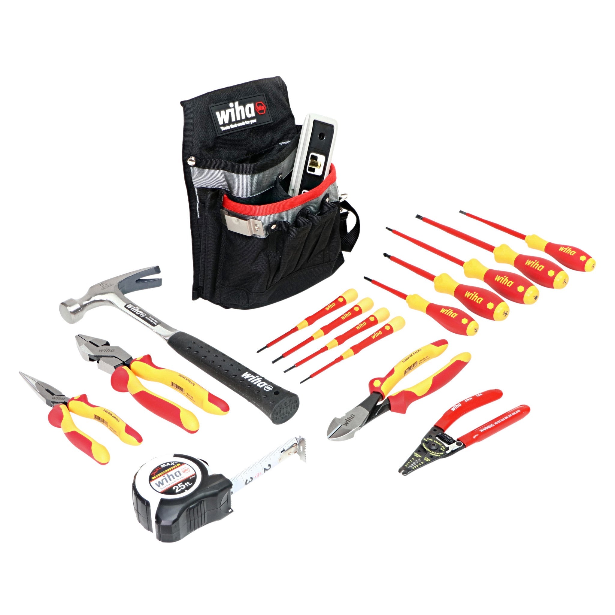 16 Piece Insulated Apprentice Electrician's Tool Kit