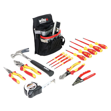 16 Piece Insulated Apprentice Electrician's Tool Kit