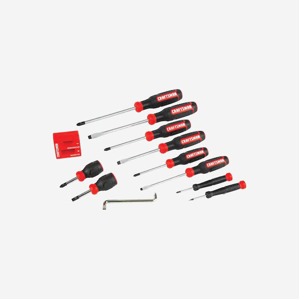 12-Piece Bi-Material Handle Screwdriver Set