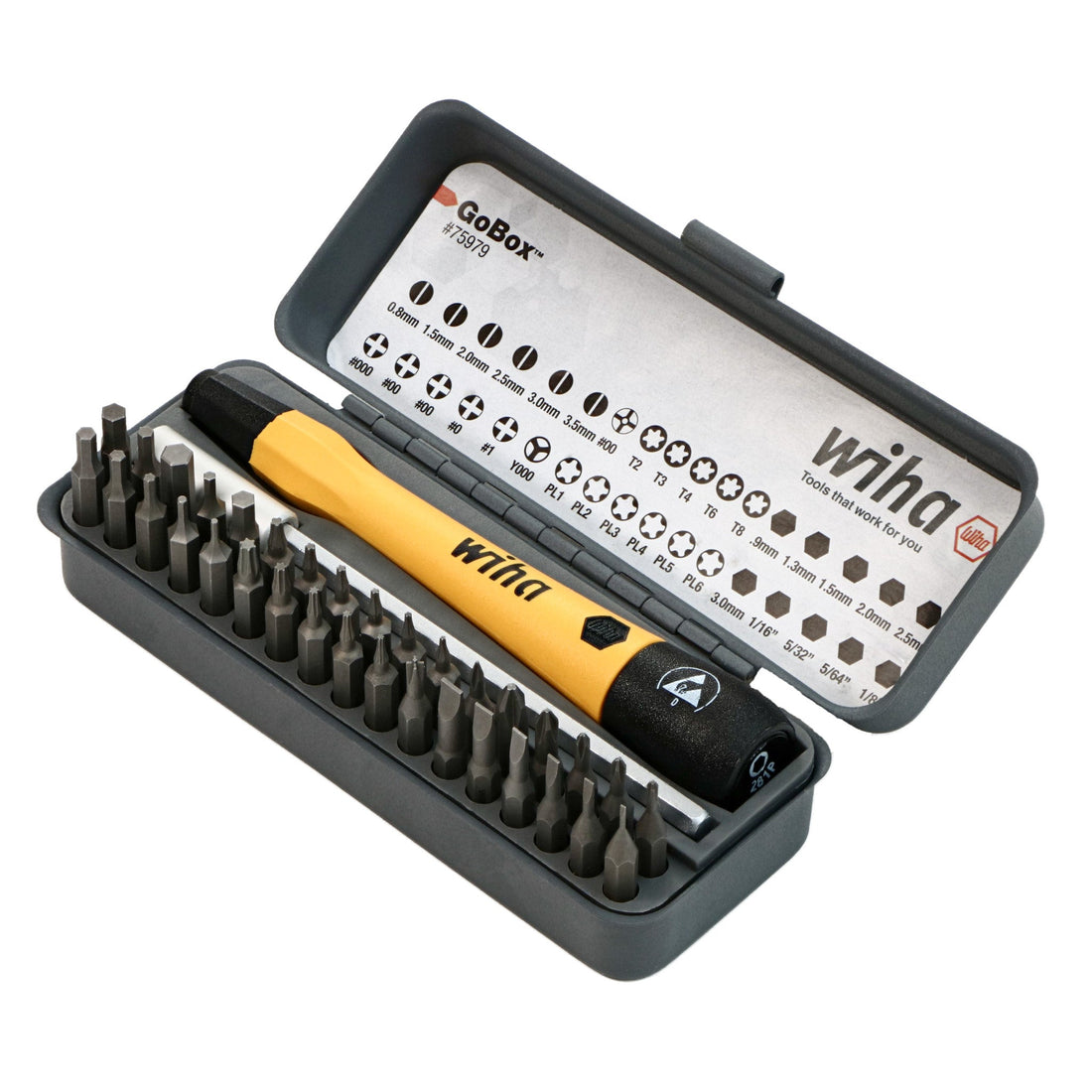 36 Piece GoBox Electronics ESD Precision Micro Bit Set